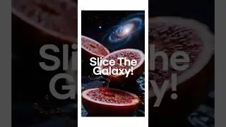Slicing the galaxy! Stunning cosmic fruit with crisp ASMR sounds! 🌌#GalaxyFruit #asmr #Shorts