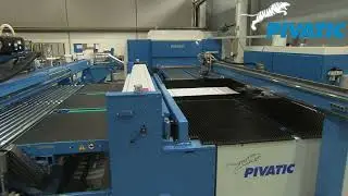 Linea di punzonatura e taglio a misura da coil PivaPunch per sistemi di ventilazione