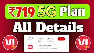 5G Unlimited Vi Plan ₹719 All Details And Validity Or Sms | Vodafone Idea 5G Plan 