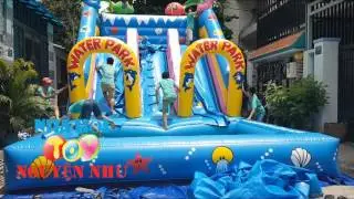 Hướng dẫn cách lắp đặt - xếp nhà hơi nhà phao Cty Nguyện Như