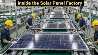 Inside Modern Solar Panel Factory | How Solar Panels are Made From Sand to Electron | Full Process