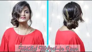 DIY Hairstyles | Tutorial | Twisted Tucked-in Bun