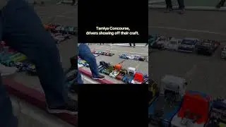 Concourse time, judging the cars. Tamiya Championship Series (TCS) RC Racing
