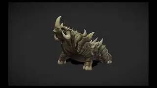 Fantasy creature Combat Rhino02