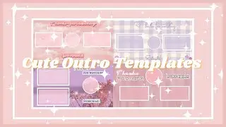 5 Cute Outro Templates (no text) FREE