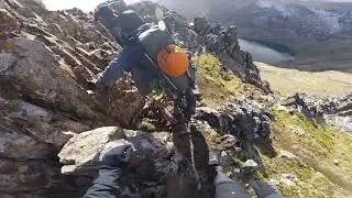 Crib Goch (in reverse) snowdon mountain climber