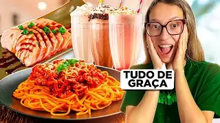 INACREDITAVEL! Comida de GRAÇA no MERCADO dos Estados Unidos  MUITA COMIDA BOA