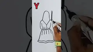 Y = Girl with umbrella #draw_with_ankan #viralvideo #shortsvideo