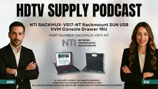 NTI RACKMUX-VS17-NT Rackmount SUN USB KVM Console Drawer 1RU