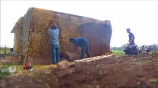 Soil stucco on straw bale walls