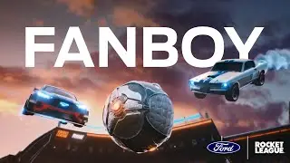 Rocket League Ford Mustang Mach-E SUV and Ford Shelby GT350R Fanboy Trailer