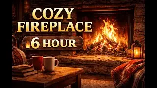 Cozy Fireplace 🔥 Real Crackling Fire Sounds | Relax, Sleep, Study.