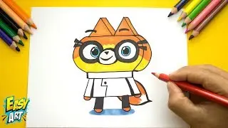 Como Dibujar a Doctora Fox unikitty - How to Draw doctor fox - Dibujos Faciles   Easy Art