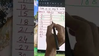 Easy trick to make table of 36