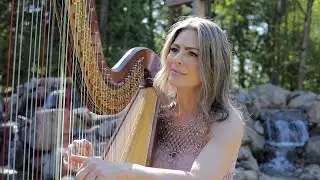 From Here to the Moon and Back - Dolly Parton - Harp Cover Music Video