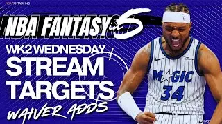 NBA FANTASY BASKETBALL | Week 2  Wednesday Streaming Show | Get Magical | Injury Adds & More