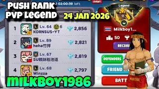 PUSH RANK PVP LEGEND , ID MILKBOY1986 !! LINE RANGERS 24 JAN 2026