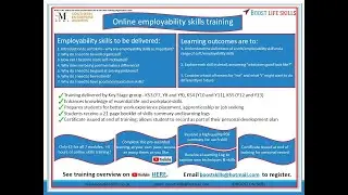 BOOST Life Skills - advert for online training on employability skills