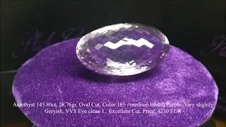 Amethyst 143,80ct - Adam & Eve Diamonds