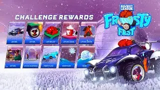 Showcasing All *NEW* Frosty Fest Event Items In Game!! - Rocket League