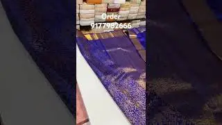 PURE KANCHIPURAM PATTU SAREES beautiful colour royal blue🍁with Silk mark🦋Dm lightweight 9177982666🧚💃