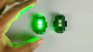 Universal Aircraft Strobe Light USB Charging Warning Lights 7 Colours 3 Mode Fog Lamp Motorbike, Car
