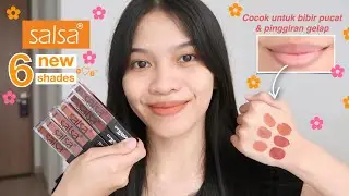 SALSA DYNAMATTE LIP CREAM 6 NEW SHADES Swatches and Review Ratu Adellya