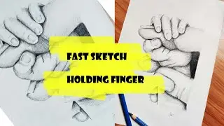 Baby holding finger| Sketch| Daily art | Paperpenart