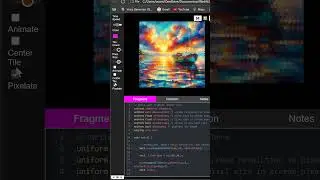 pixelate Hexagonal shader #glsl #shaders #web #javascript #creativecoding