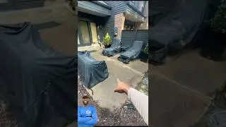Step by Step cleaning patio #diy #pressurewashing #satisfyingvideos #howto