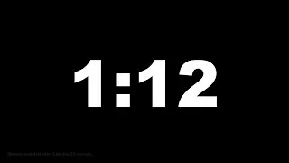 1 minute 12 seconds [72 secs] clock timer countdown || Alarm Focus