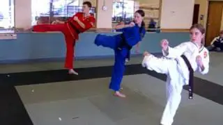 Multiple round kicks