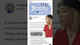 20 Highest Paying Medical Jobs in 2023 #shorts #healthcare #nurse #nursing #jobs #career