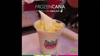 Frozen de Cana batido com Abacaxi!