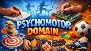 Bloom&rsquo;s Taxonomy Psychomotor Domain Explained in Hindi | B.Ed / CTET / TET / UGC NET