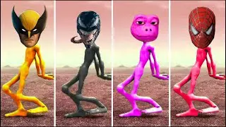🔥 Who Dances Better? Wolverine vs Venom vs Dino vs Spider-Man 🕺