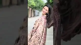 NEW VIRAL SAREE ✨ Grey Beige Digital Print | Modern Ethnic Wear #GreySaree #BeigeSaree #PrintedSaree