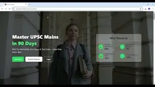 Angular Landing Page with Tailwind CSS | Clean & Responsive Design