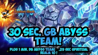 30 SEC. GIANTS ABYSS HARD SEMI FARMABLE SPEED TEAM! ETC. summoners war