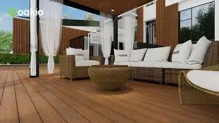 Modern Backyard Design with WPC Decking, Cladding & Pergola | Oakio