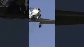 Gulfstream II landing at Fort Worth Meacham Airport