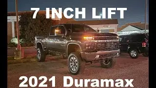 Rough Country 7-дюймовый подъемник 2021 Silverado 2500HD Duramax Diesel