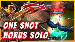 STOMP YOUR LANE WITH THIS HORUS STRAT GUARANTEED!!! - Smite Horus Solo (S9 GM Ranked)