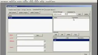 Customs Clearance  - Program Settings