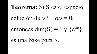 TEOREMA DE ECUACIONES DIFERENCIALES HOMOGENEA