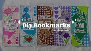 5 Aesthetic DIY Bookmarks 🌿 | How to make Bookmark 