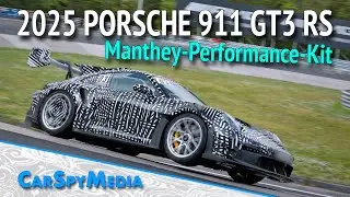 2025 Porsche 911 GT3 RS MR Prototype with Manthey Performance Kit Continues Testing At N&uuml;rburgring
