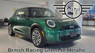 NEW ARRIVAL! 2025 MINI Cooper C 3 Door British Racing Green IV Metallic #mini #cooperc #f66