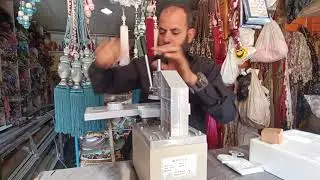 ماكينة تخريم لحلقات الستاير وشرح تجميعها كيفية تشغيلها وطريقة سنها