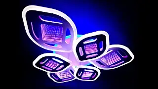 Светильник Lusster L 7624/3+3A 3D WT GBM+RGB